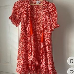 Princess Polly red wrap dress